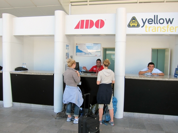 ADO Ticket Stand at Cancun Airport